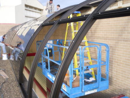 Fiesta skyligh being installed